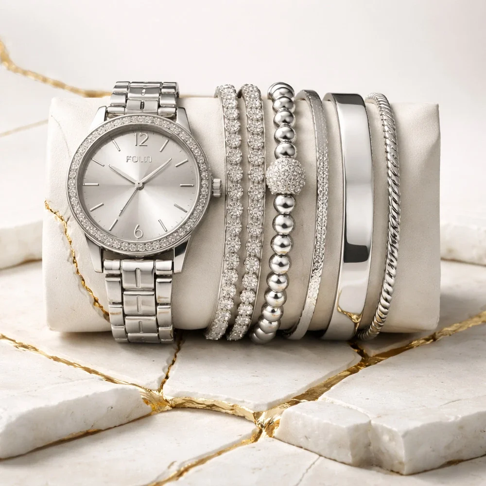 Folio Watch & Bracelet Set